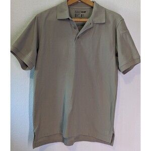 5.11 Tactical Mens Utility Short Sleeve Polo Size M Medium Tan (551)